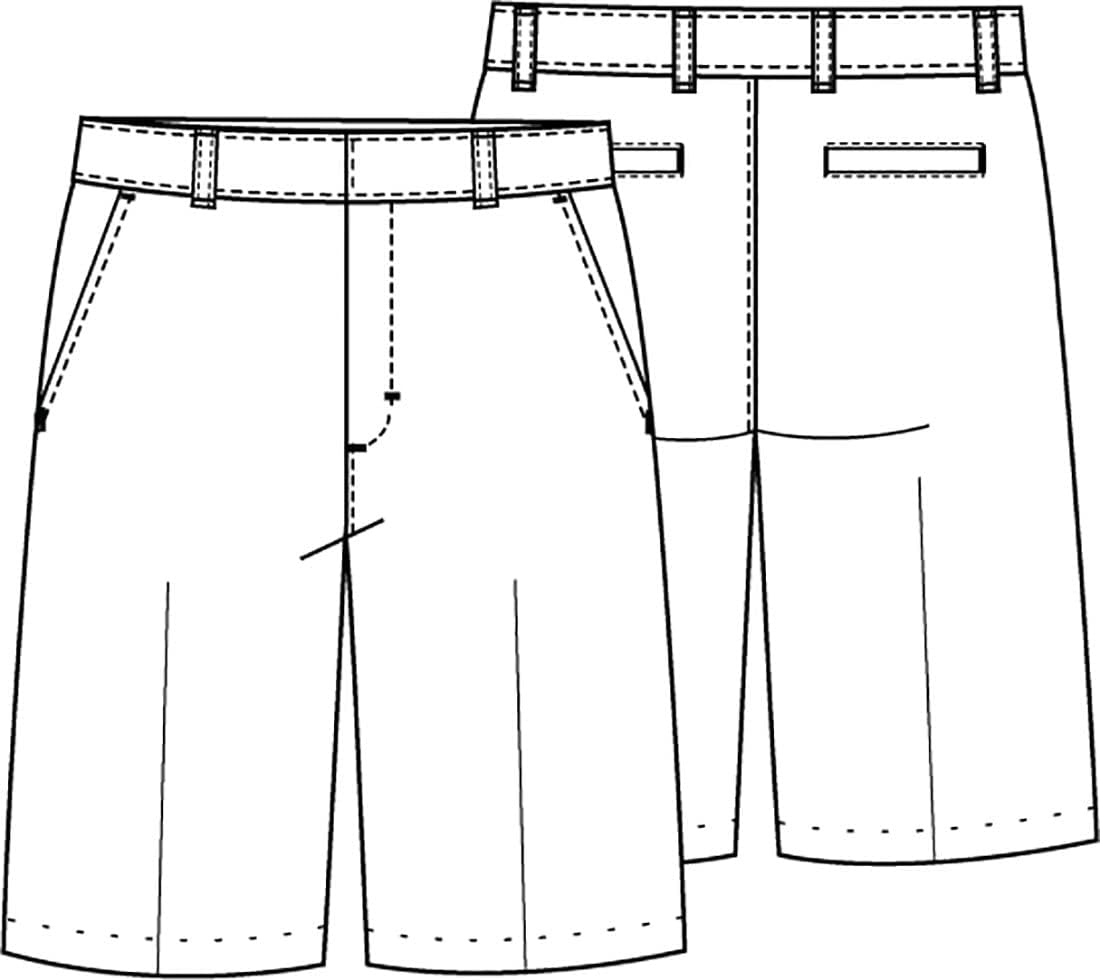 Classroom Toddler Uniform Pull-On Short with Faux Fly - Image 3