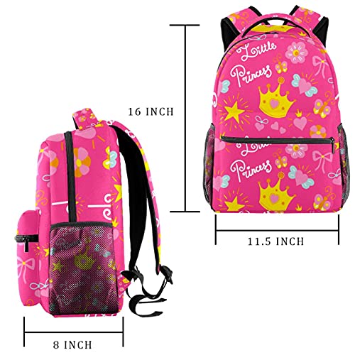 Sac à dos ordinateur portable grande capacité rose et multicolore à fermeture éclair - 2