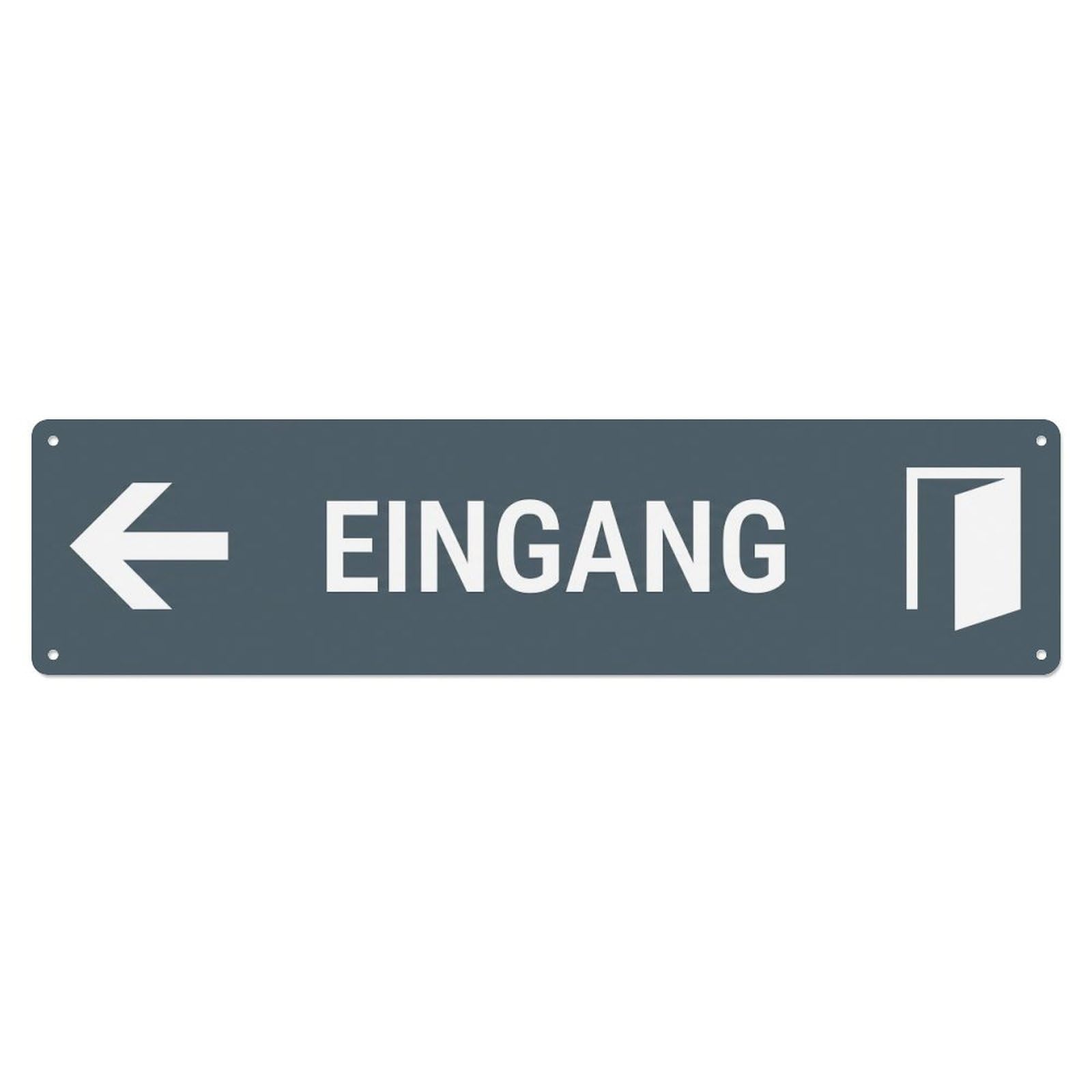 Okahys 4X16inch(10X40cm) Eingang Left Arrow Indicator Metal Tin Sign