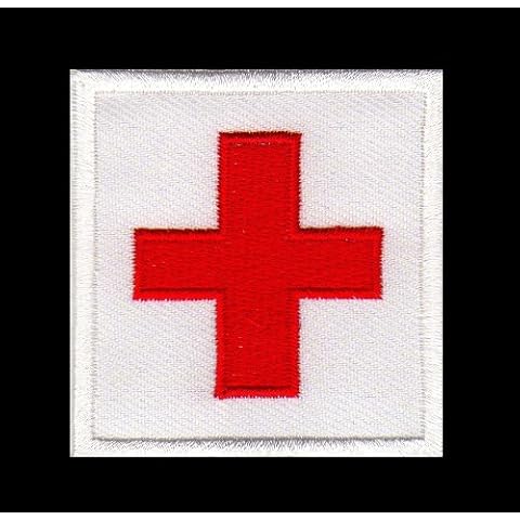 Red Cross Sew-On Badge / Iron-On Patch 5.5 cm x 5.5 cm Cover