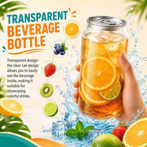 Botellas de jugo desechables y latas de bebidas sellables para café batido y refrescos sin fugas 5