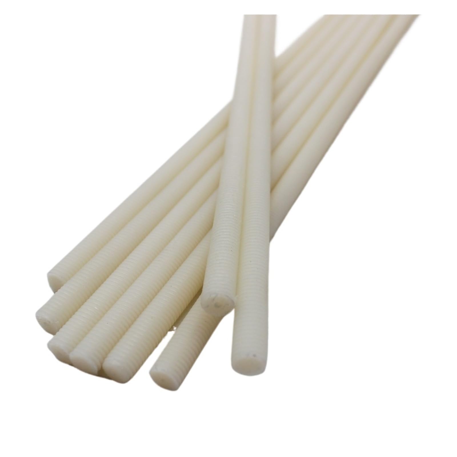 GUIPENG Plastic Nylon Threaded Rods Bars Studding M4 M5 M6 M8 M10 M12 M16 M20 M22 M24 M27 M30 M36 M40(1pc,M6x1x250mm)