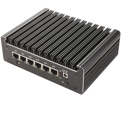 Image of 6 Port i226 2.5G Firewall Micro Appliance, Fanless Firewall Mini PC Alder Lake-N N100, HDMI, DP, Type-C, 4xUSB, AES-NI VPN Router Support pfsense Openwrt, WiFi Slot, Barebone