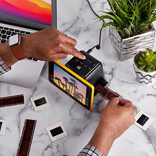 Kodak Slide N Scan Max Digital Film Slide Scanner, Black/Yellow (RODFS70)