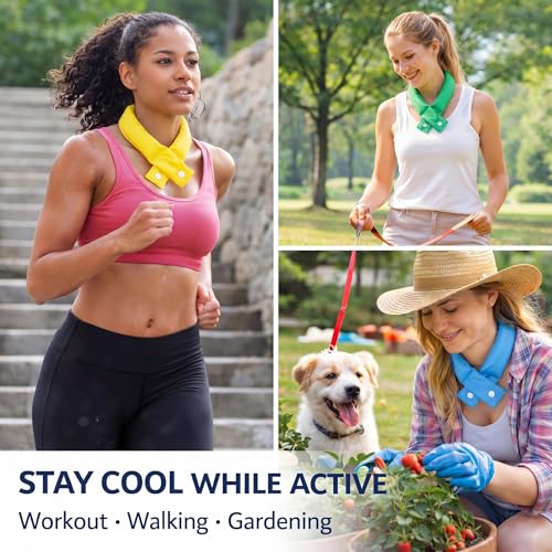 Image of Xuhal 6 Pcs Cooling Neck Wraps Cooling Bandana
