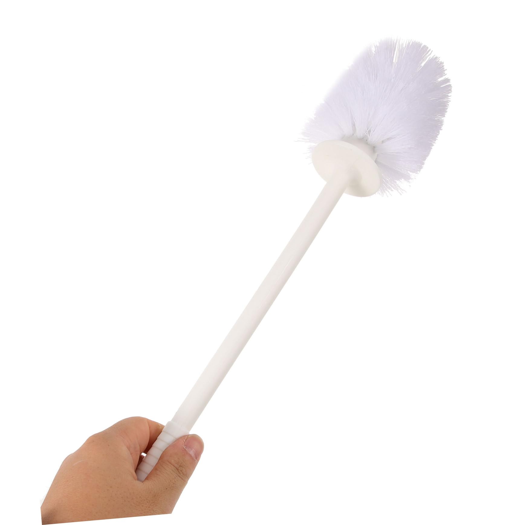 Zerodeko 2piezas Escobilla De Inodoro con Mango y Base Antideslizante para Baños Cepillo De Limpieza WC Higiénico y Duradero
