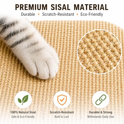 Alfombra rascadora para gatos 19.5x35 pulgadas miniatura 4