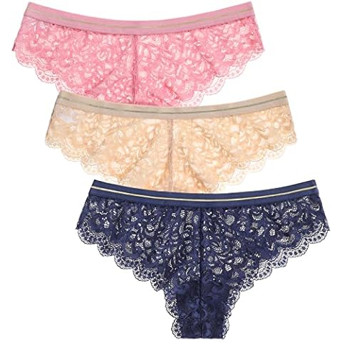 Levao Tangas para Mujer, Braguitas Eróticas G-String Encaje Semi-Transparente Misterioso Bragas Elástica Transpirable Lencería Ropa Interior Cover