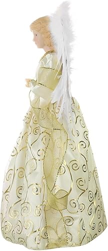 Miniatura 7 de URMAGIC Decoración para árbol de Navidad, figura de ángel de 14 pulgadas, sombrero de árbol de Navidad, sombrero de árbol de Navidad, sombrero de