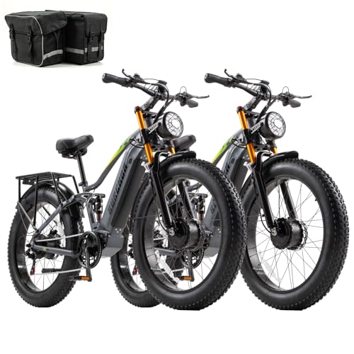 Dual Motor Electric Bike for Adults AWD 5000W/3000W/1500W Peak 40MPH/30MPH image 11