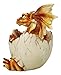 Ebros November Birthstone Dragon Egg Statue 4.25