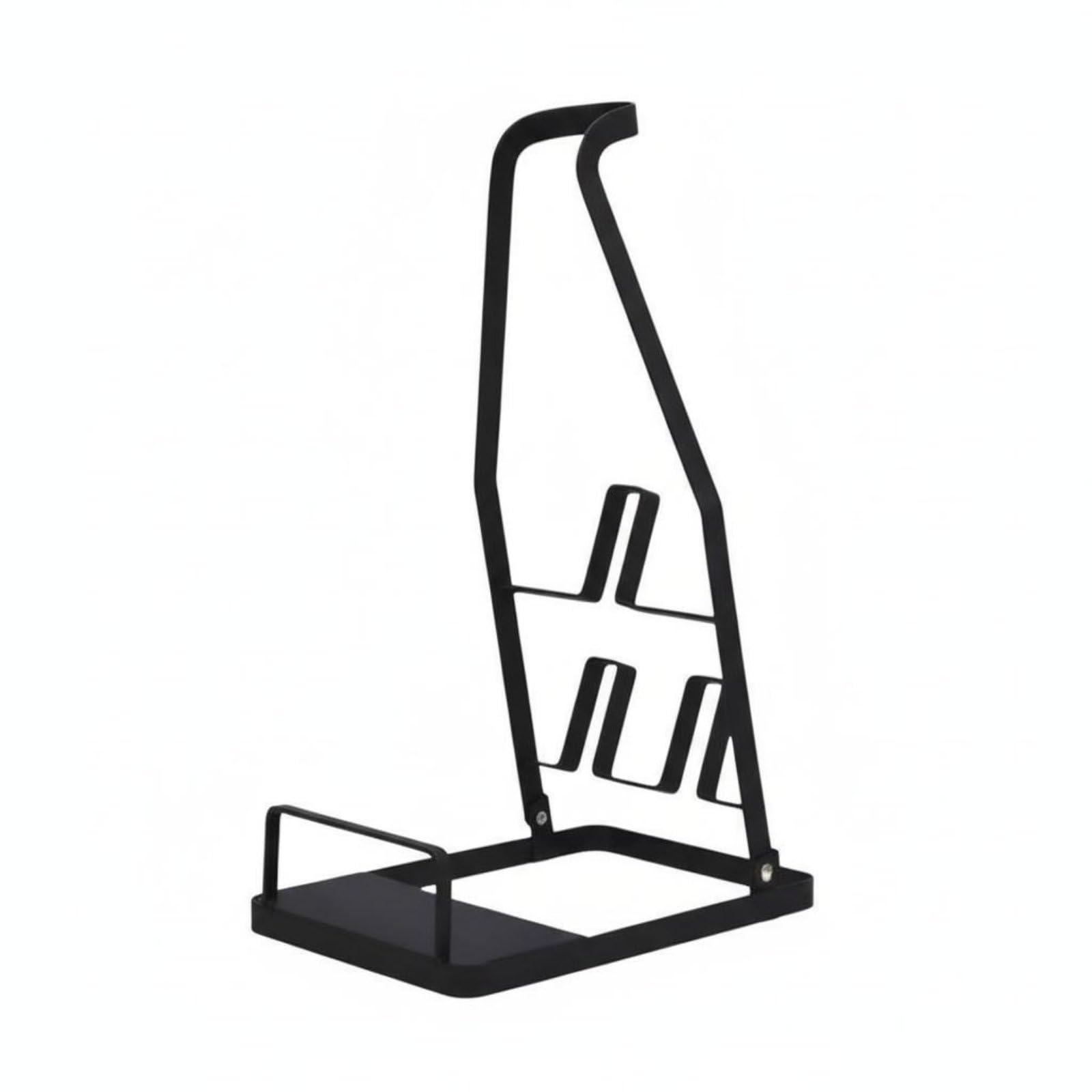 KESOTO Vacuum Cleaner Shelf Cordless Vacuum Stand Organizer Rack Holder With Heavy Duty Carbon Steel Frame Freestanding Stability No Wall Mount Needed , Black , Foldable