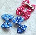 yagopet 30pcs/15pairs Dog Hair Clips - 2 inches Bowknot Bows - Polka Dots - Cute Dog Topknot Bows - Mix Colors - Alloy Clips - Adult Dogs