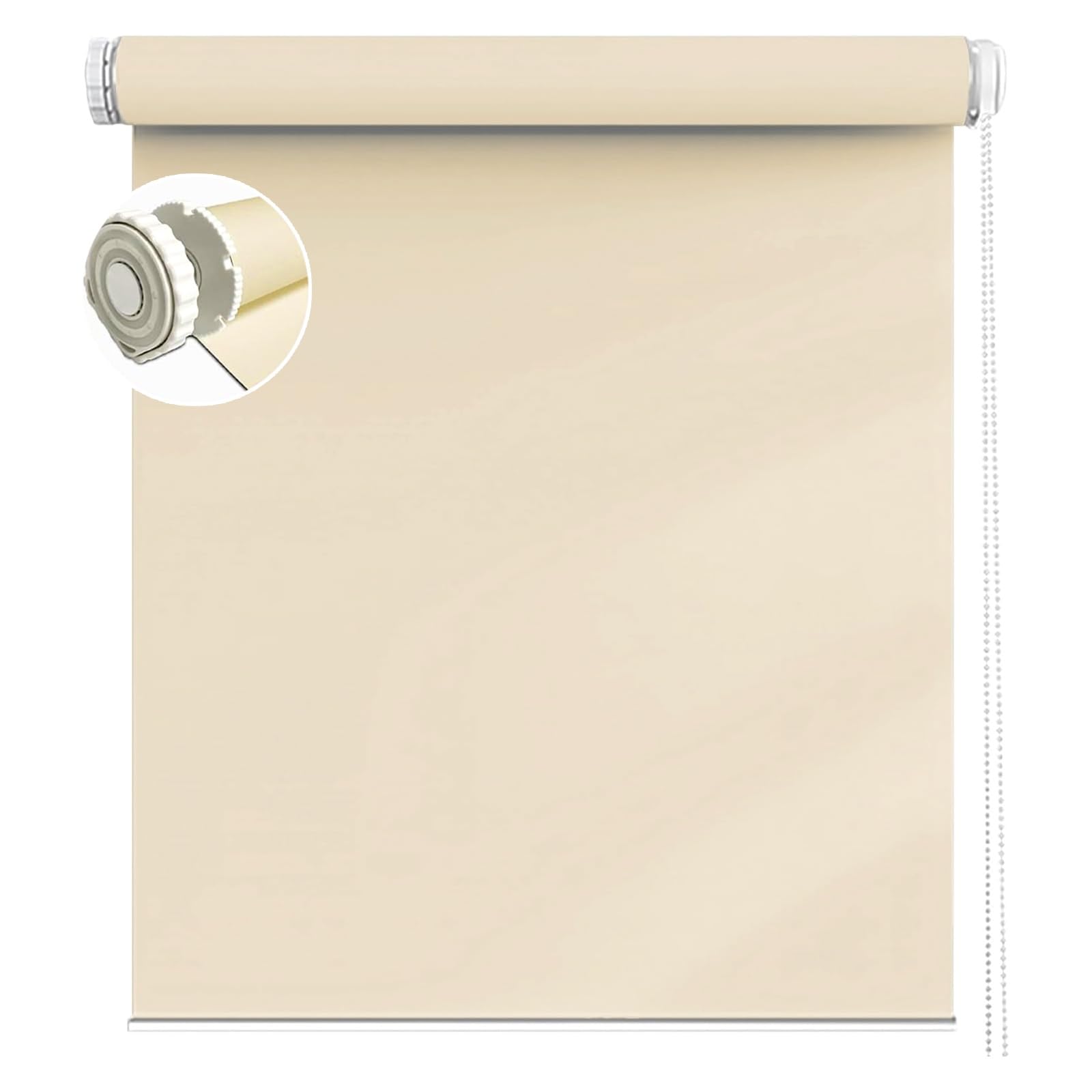 Day And Night Blinds 50 x 220 cm In a Variety of Colours and Sizes Ideal Made To Measure Roller Blind Easy to Install, for Bedroom Living Room Office, Beige — image 1