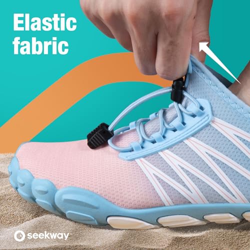 seekway water shoes men women adult quick-dry aqua sock barefoot for beach swim river pool lake hiking kayaking surfing