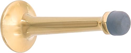 Miniatura 7 de Baldwin 4050 parachoques de puerta montado en base de latón macizo de 3-3/4 pulgadas, latón vintage Vintage, latón,Negro (Satin