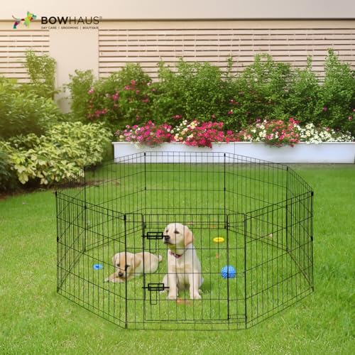 foldable outdoorindoor pet playpen with gate available in 36 inch height metal portable kennel heavy-duty exercise fence cage 8 panels for large dog animals