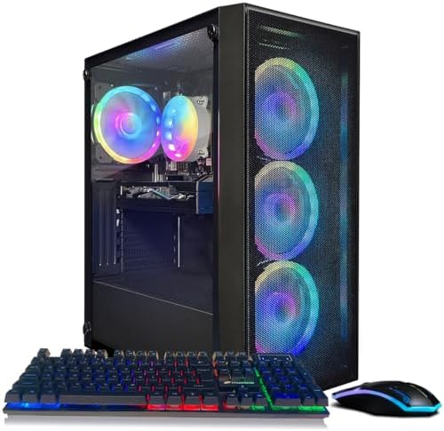 STGAubron Gaming PC Computer Desktop, Radeon RX 580 8G, Intel Cor...