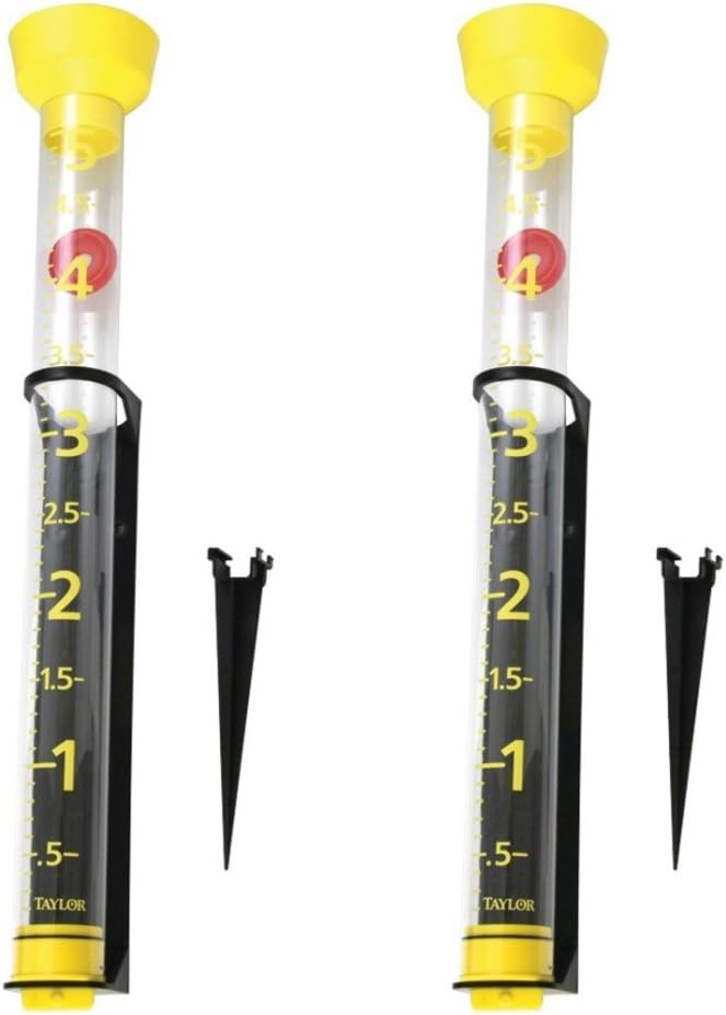Taylor 2708 Jumbo Easyview Rain Gauge 2 Pack
