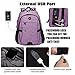 SHRRADOO Anti Theft Laptop Backpack Travel Backpacks with usb Charging Port for Women Men High School College Backpack Computer Bag Fits 17 Inch Laptop,Purple