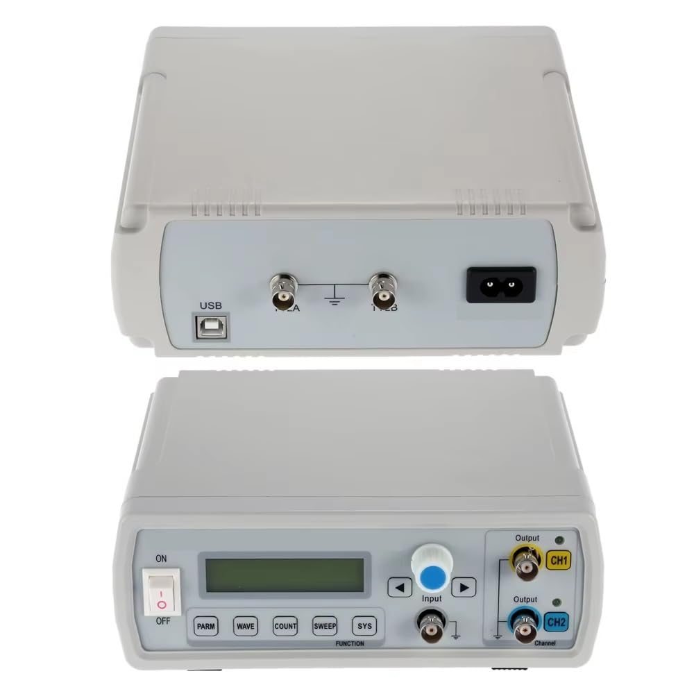 Generador de Doble Canal, 6MHz, 250MSa/s, Resolución de 12 Bits, Contador de Frecuencia y Contador de Pulsos