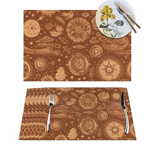 Sets de table lavables résistants à la chaleur pour table à manger - 2