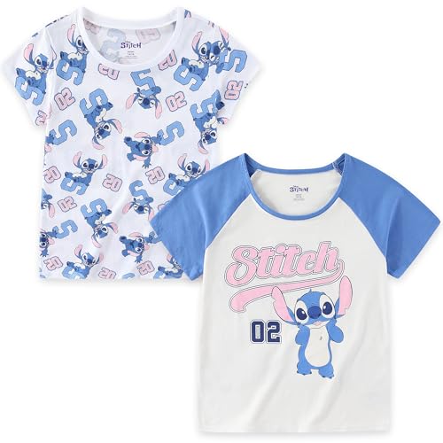 Image of Disney Lilo & Stitch Girls 2 Pack Short Sleeve T-Shirt for Big Kids