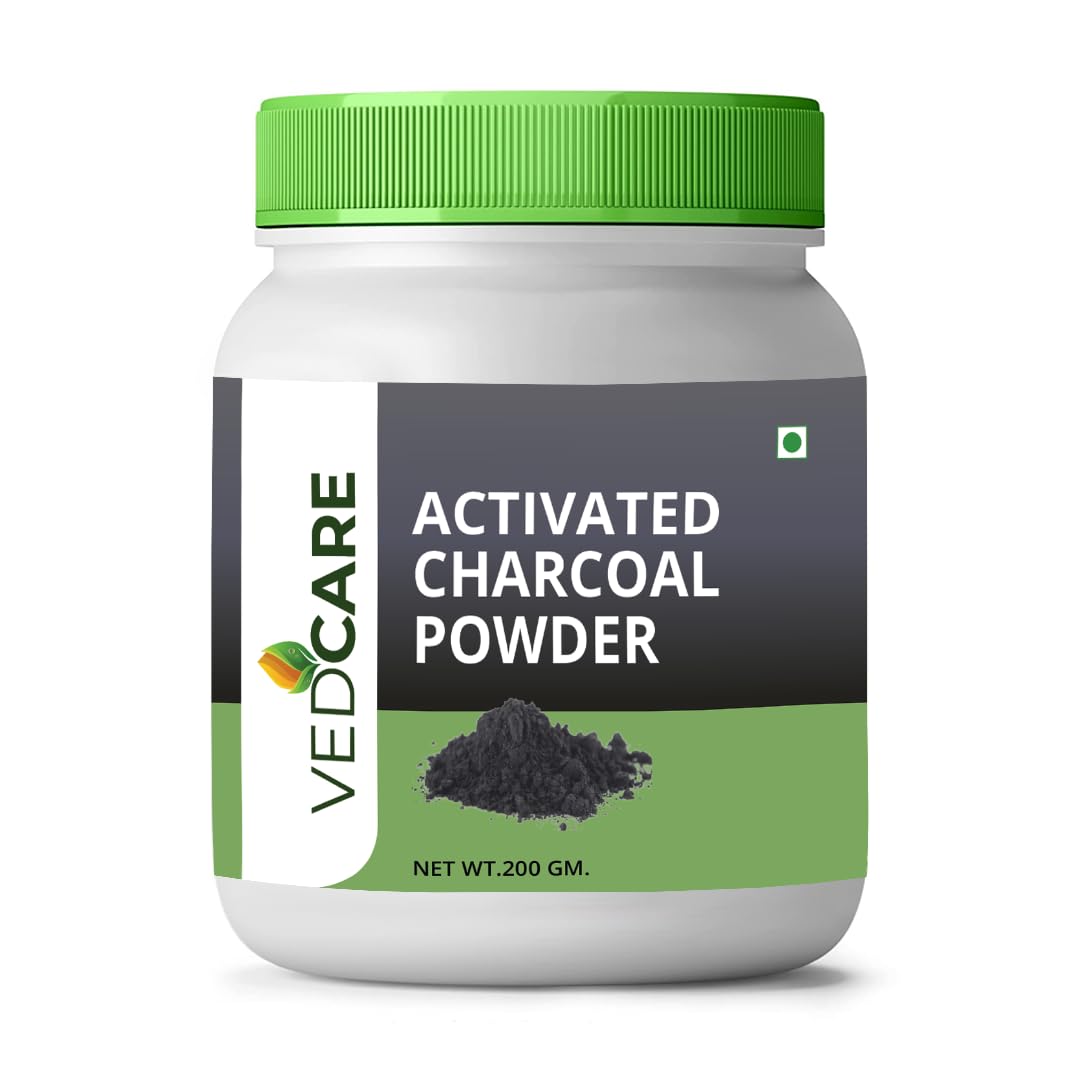 100% Pure & Natural Activated Charcoal Powder Ideal for Skin Removes Dead Skin, Impurities, Detoxifies Skin, 200gm