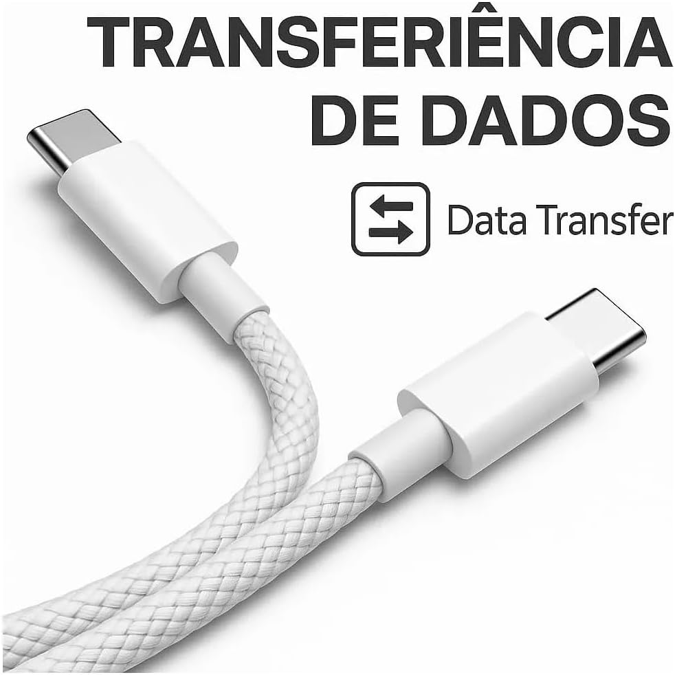 Carregador Turbo 30w Usb-c Com Cabo Tipo C 1 Metro Trançado Branco Fonte De Carregamento Turbo, Alta Potência, Seguro E Compatível Com Iphone 15 16 17, Samsung Xiaomi Motorola LG Carregador Turbo 30w Usb-c Com Cabo Tipo C 1 Metro Trançado Branco Fonte De Carregamento Turbo, Alta Potência, Seguro E Compatível Com Iphone 15 16 17, Samsung Xiaomi Motorola LG