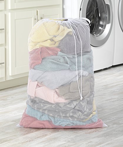 Whitmor 6154-111 White Mesh Laundry Bag thumb #1