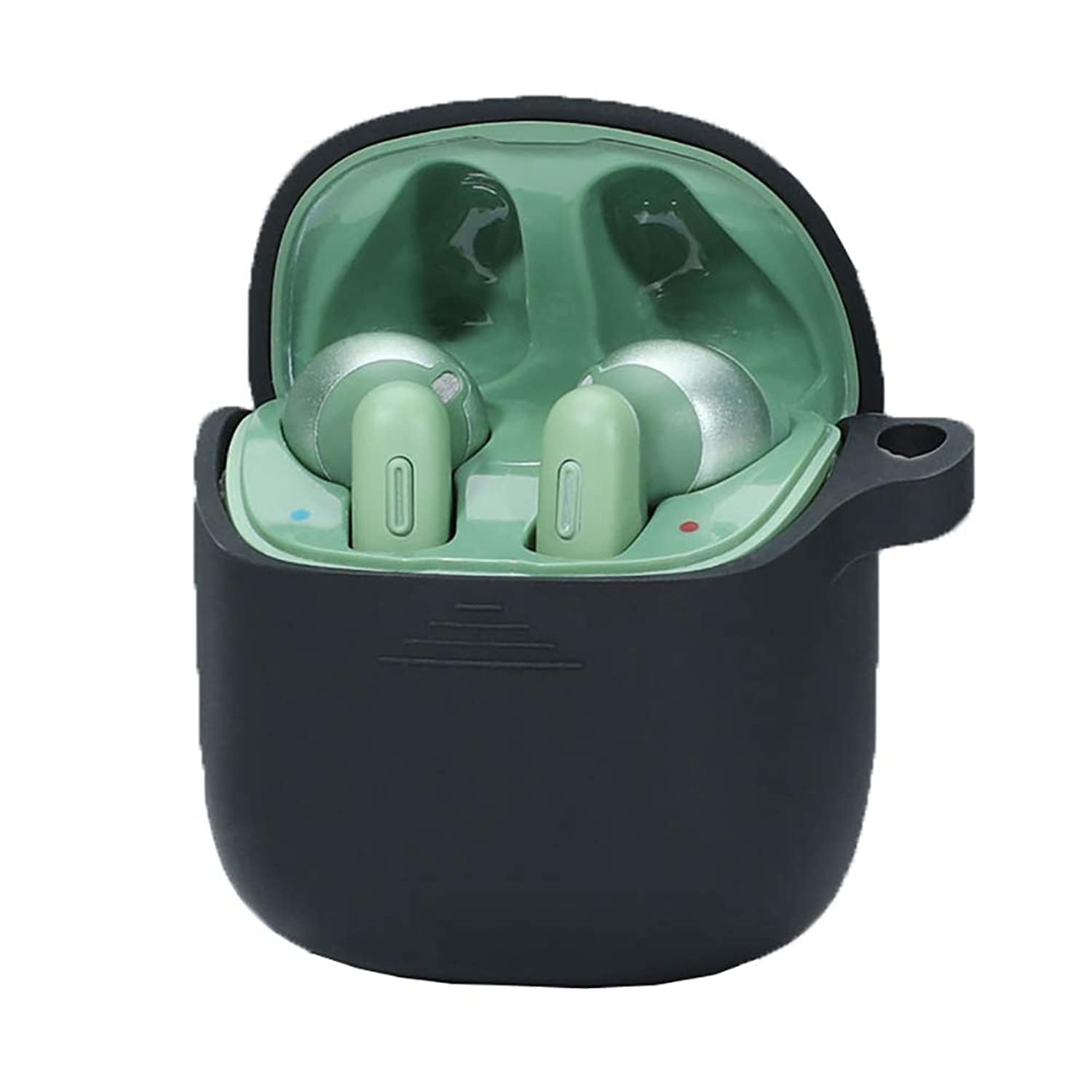 @ccessory Shockproof Silicone Case Earphone Pouch Cover for JBL TUNE 220TWS 225TWS (Black)