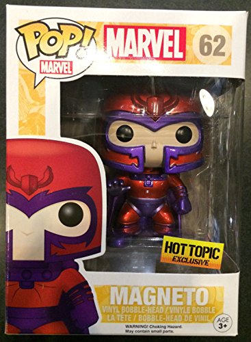 Funko Pop Marvel Magneto Exclusive Vinyl Bobble Head No. 62 Metallic Variant