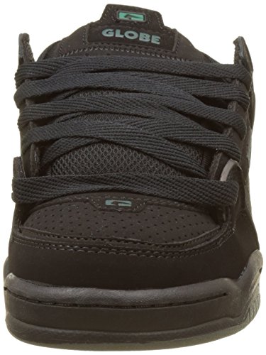 Image of Globe Fusion Skateboard Shoes, Black Black Black Sea Green, 10.5