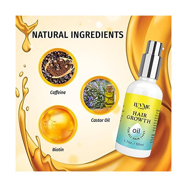 Luv-Me-Care-Hair-Growth-Oil-with-Caffeine-and-Biotin-2-Pack-Biotin-hair-growth-serum-for-Stronger-Thicker-Longer-Hair-17-oz Luv Me Care Hair Growth Oil with Biotin and Castor oil 2 Pack - Biotin hair growth serum for Stronger, Thicker, Longer Hair 1.7 oz