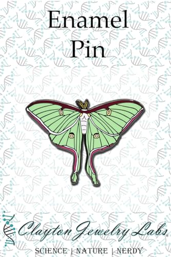 Broche Luna Moth en émail dur fer émail sans pierres grès
