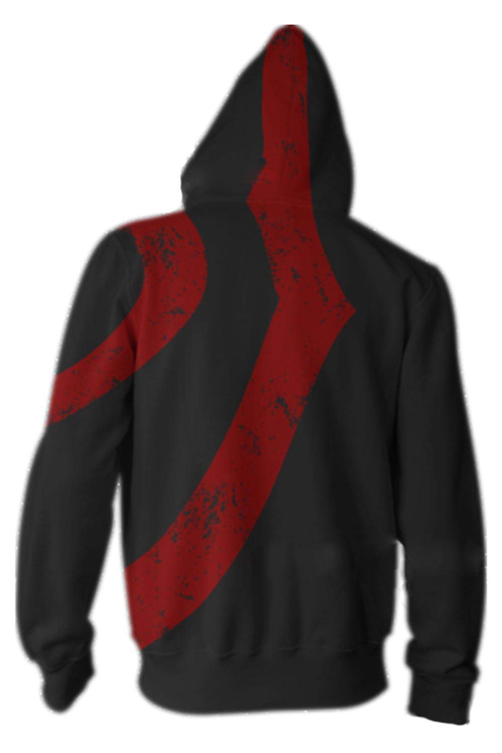 Mesodyn Unisex Printed Kratos Jacket Adult Zipper Hoodie Halloween