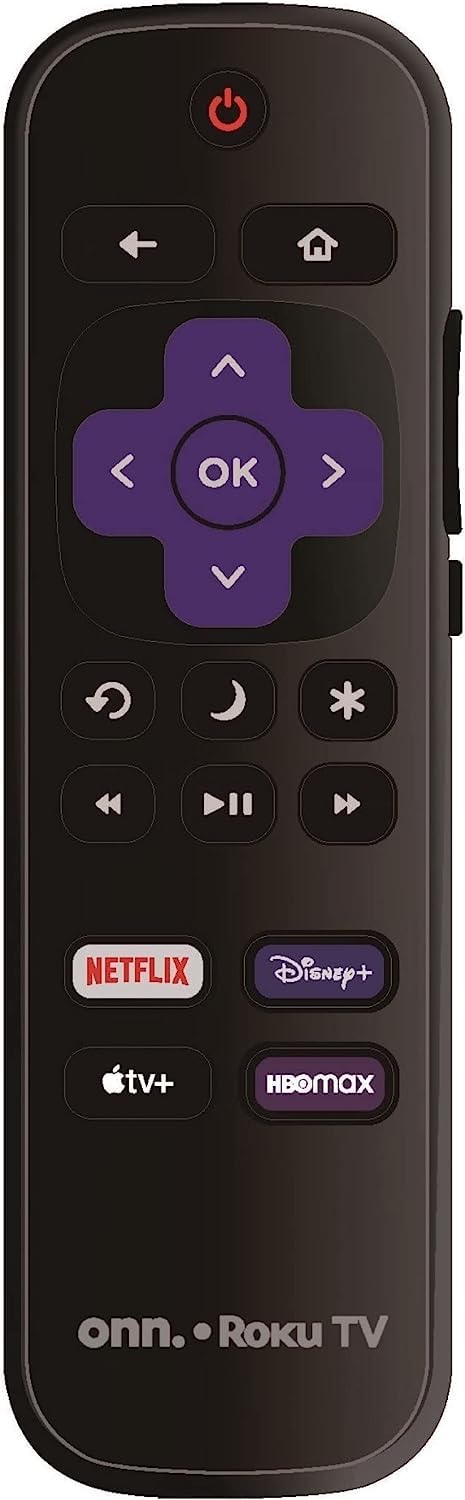 OEM Replacement Remote Control fits for All Onn. Roku TV Smart 4K Ultra HDTV with 4 Shortcut APP Keys - Netflix, Disney Plus, Apple TV+, and HBO Max