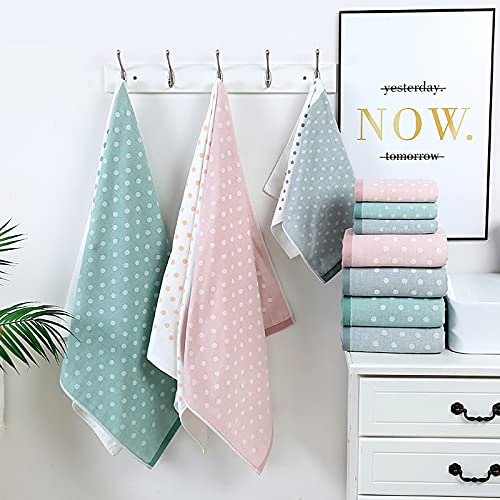 Ensemble de serviettes de bain rose en pur coton premium - 3