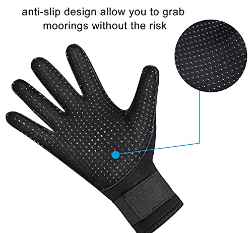 image for DIVESAIL Neoprene Gloves 3mm Scuba Diving Gloves Wetsuit Double-Layer 