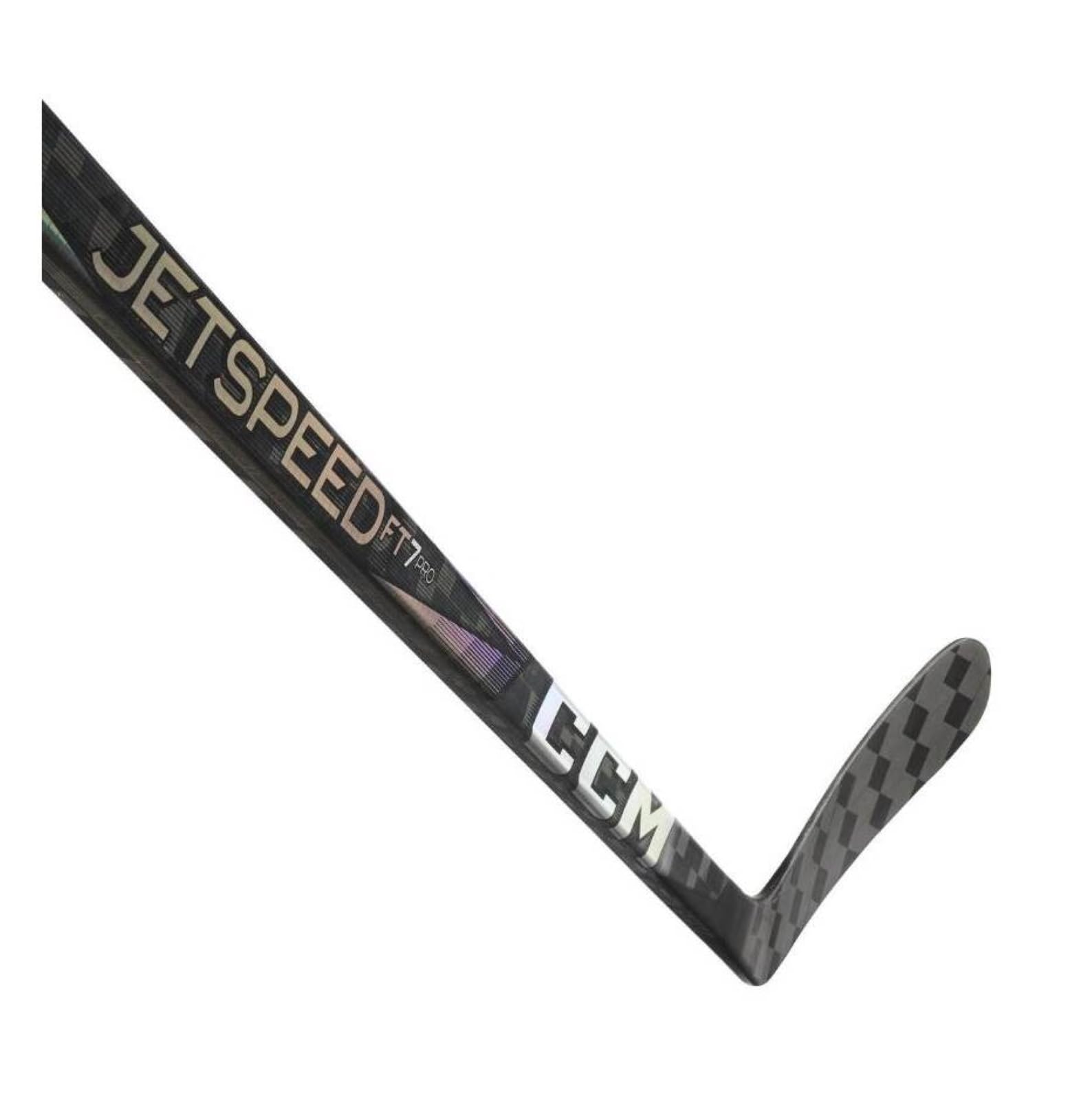 CCM JetSpeed FT7 PRO Senior Custom Crosse de hockey sur glace Chromé