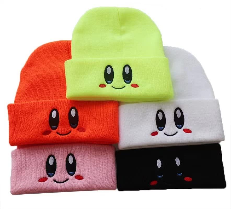 Cute Smile Face Beanie Embroidery Warm Hat Sweater Hat Knitted Hat Hip Hop Hat Outdoor Cap for Boys Girls3