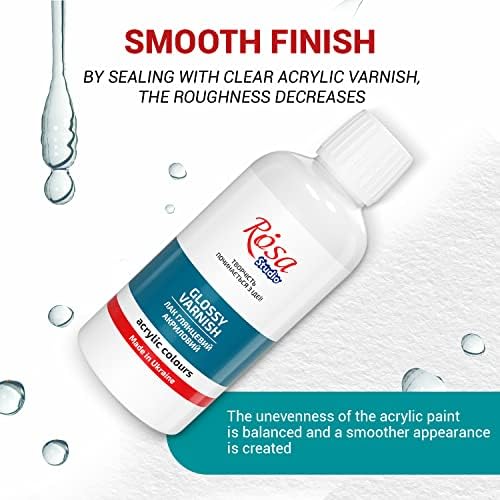 Varnish for Acrylic Paint 250 ml Gloss Varnish | Acrylic Varnish | Varnish for Stones | Gloss Varnish for Acrylic Paint | Acrylic Varnish Gloss | Clear Varnish for Craft | Acrylic Paint Varnish