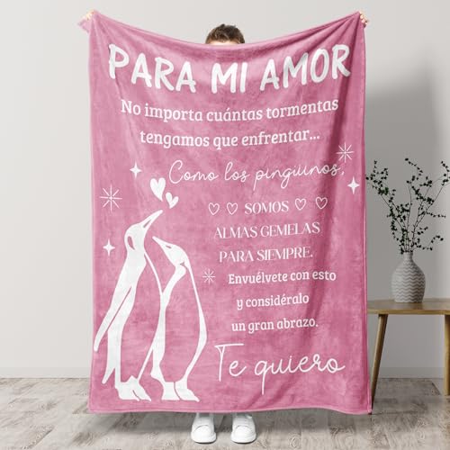 Tulolvae Regalos Aniversario Pareja, Pinguino Manta Regalos Originales para Mujer, Regalo Navidad San Valentin para mi Novia Esposa, Regalo Cumpleaños Mujer, 152x127cm Tulolvae Regalos Aniversario Pareja, Pinguino Manta Regalos Originales para Mujer, Regalo Navidad San Valentin para mi Novia Esposa, Regalo Cumpleaños Mujer, 152x127cm