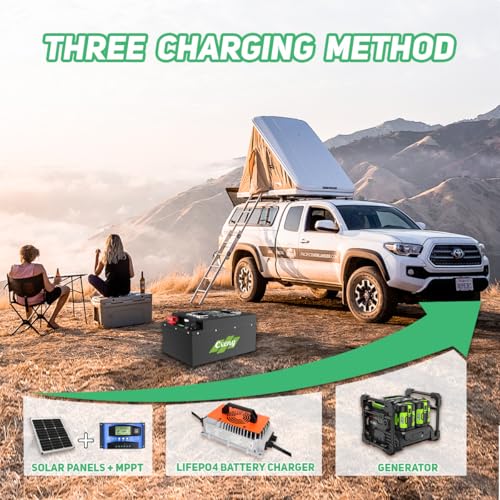 Image of 24V 200Ah Lithium Battery 24V LiFePO4 Battery, 5120Wh Power Out, Built-in 200A BMS, 4000+ Deep Cycles, Perfect for RV, Marine, Solar Power System Back-up, Home Energy Storage and Off-Grid Application