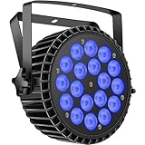 U`King 11Wx18 LED ステージライト ディスコライト 上り式 RGBW 舞台照明 音声制御 ランプ 舞台照明 高輝度 音声起動 多色変更 カラオケ/結婚式/ディスコ/演出/舞台/パーティー/クラブ/バー イルミネーション