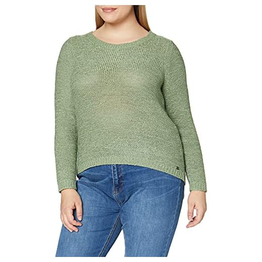 Only ONLGEENA XO L/S Pullover KNT Noos Suéter, Color Verde, M para Mujer