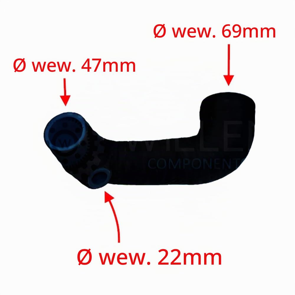 WIELEN KOMPATYBILNY Z RĘKĄ INTERCOOLER WĄŻ MITSUBISHI COLT SMART FORFOUR 1.5 MR597600