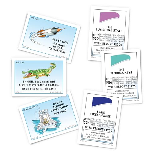 Florida-Opoly juego de mesa para 2-6 jugadores edad 8+ miniatura 3