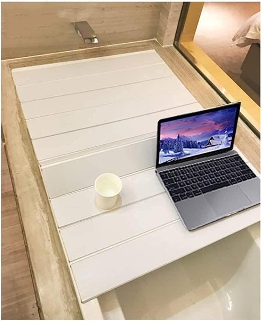 Bathtub Cover Bathtub Cover Anti-dust Dust Board Bathtub Insulation Cover PVC Foldable Bathtub Cover Bath Tray (Size : 95750.65cm) (116 * 75 * 0.65cm)