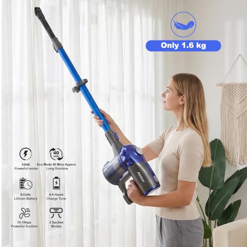 V8 3-in-1 Cordless Hoover Vacuum Cleaner Handheld & Upright Lightweight 22.2 V 150 W, Rechargeable Lithium Battery for Floors Carpets and Pet Hair - Image 4